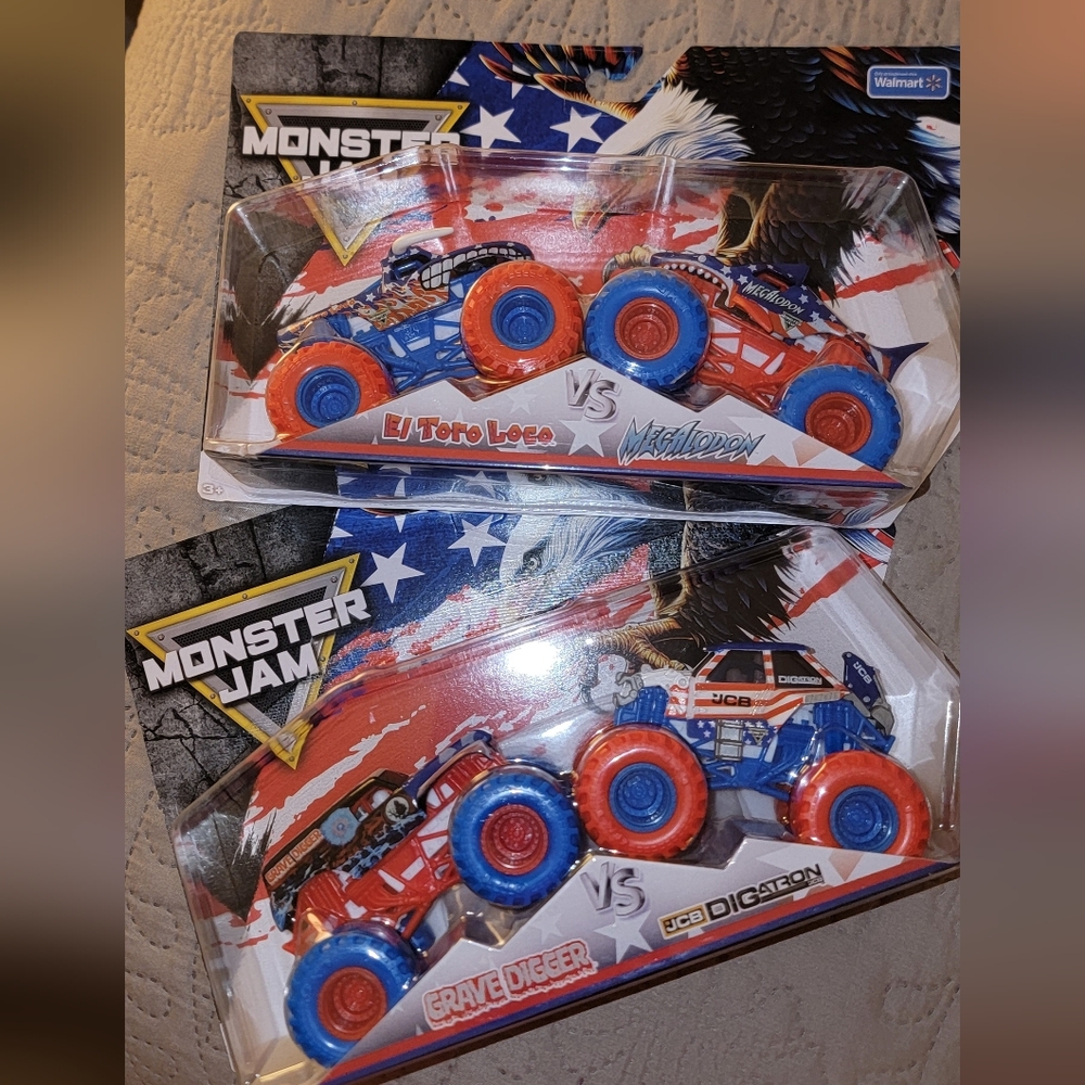 MONSTER JAM STARS AND STRIPES RARE